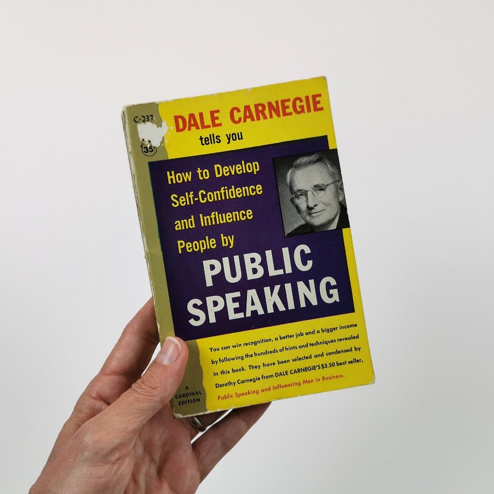 1950s Dale Carnegie Public Speaking Book 2nd Print